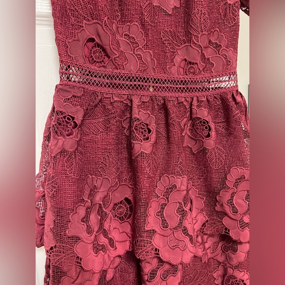 Self Portrait Fairycore Tiered Guipure Floral Lace Maxi Dress - Picture 10 of 11